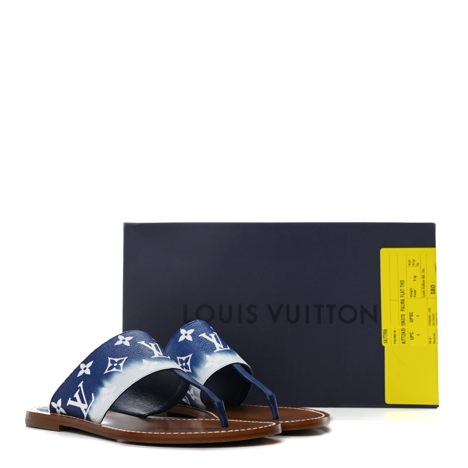Louis Vuitton Monogram Escale Palma Sandals 37 Blue 12 of 12