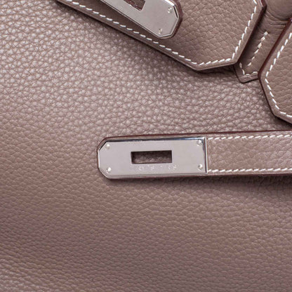 Hermes Taurillon Clemence Birkin 35 Etoupe 6 of 11
