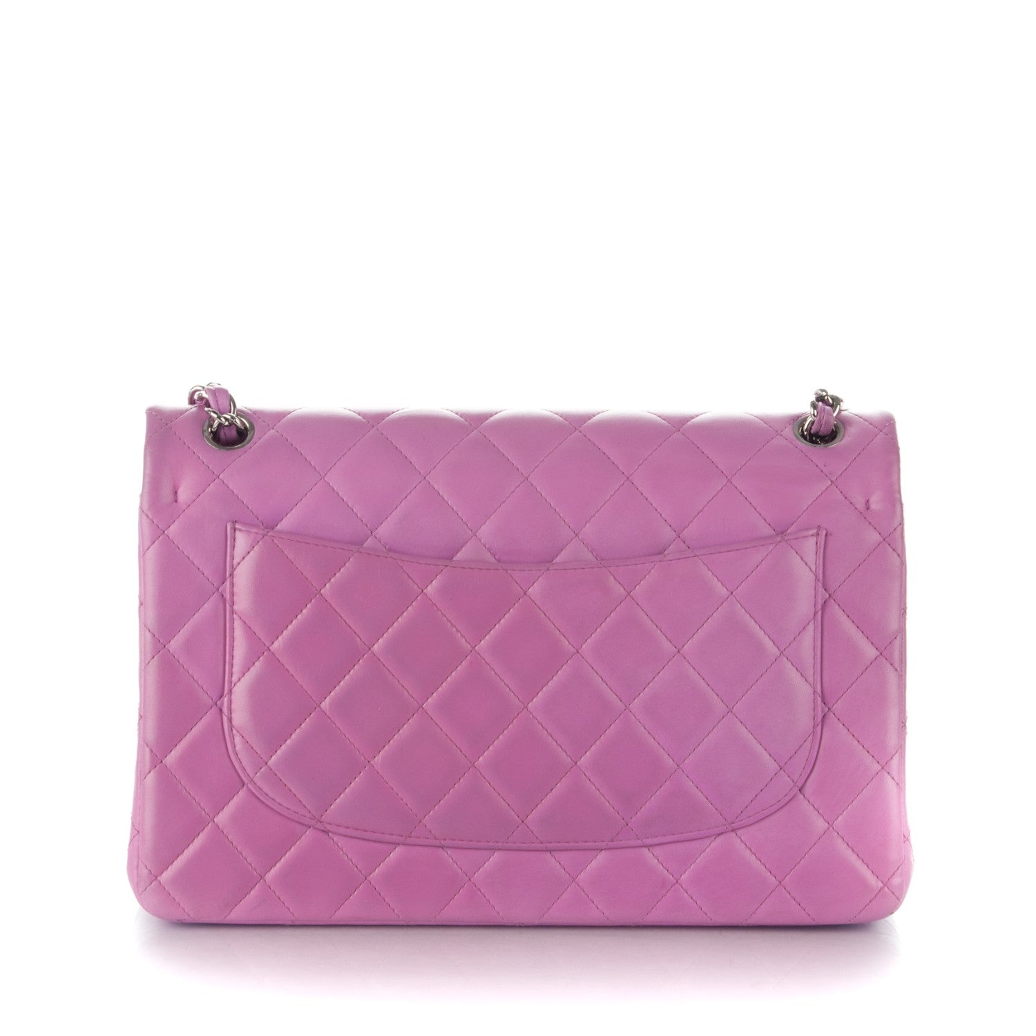 Chanel Lambskin Quilted Jumbo Double Flap Light Purple 5 of 10