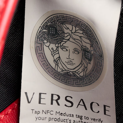 Versace Nappa Quilted Small Medusa Chain Crossbody Red 8 of 11