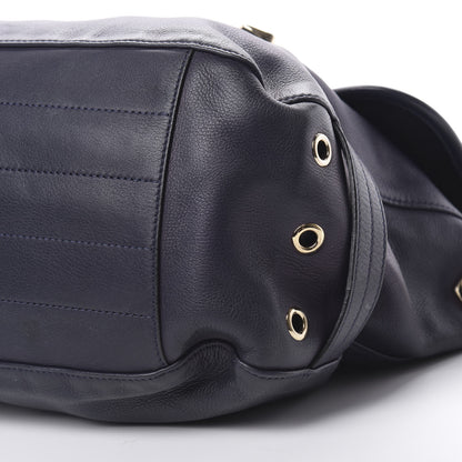 Mulberry Soft Grain Calfskin Oversized Tillie Satchel Nightshade Blue 11 of 15