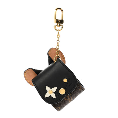 Louis Vuitton Monogram Cat Earphones Case Black 1 of 3