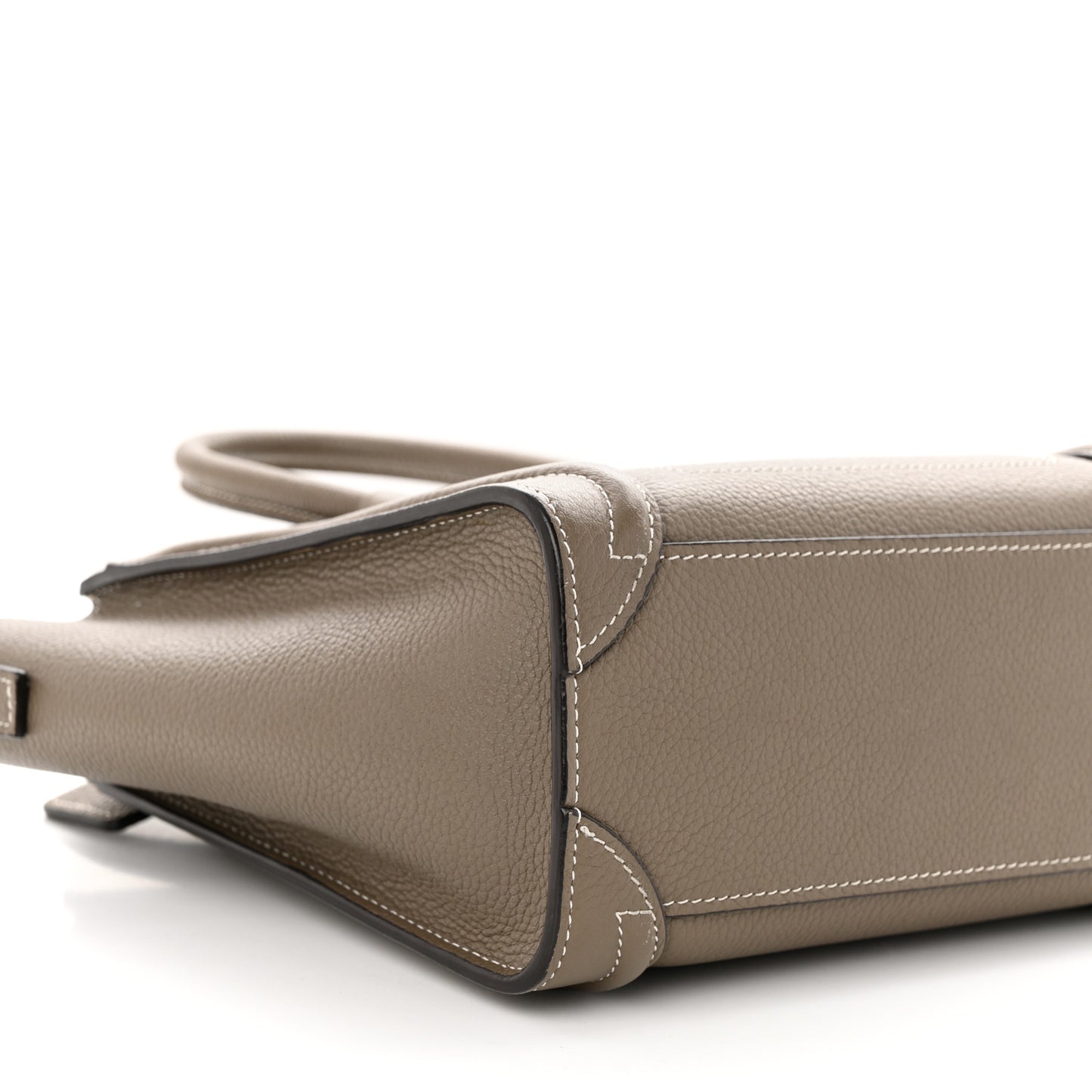 Drummed Calfskin Nano Luggage Souris