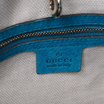 Gucci Vitello Range Medium Soho Chain Shoulder Bag Deep Cobalt 6 of 7