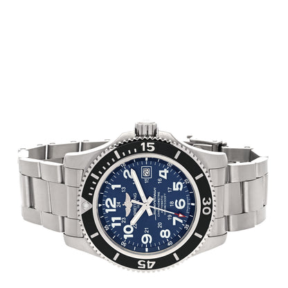 Breitling Stainless Steel 44mm Chronometre Super Ocean II Automatic Watch Blue A17392 2 of 5