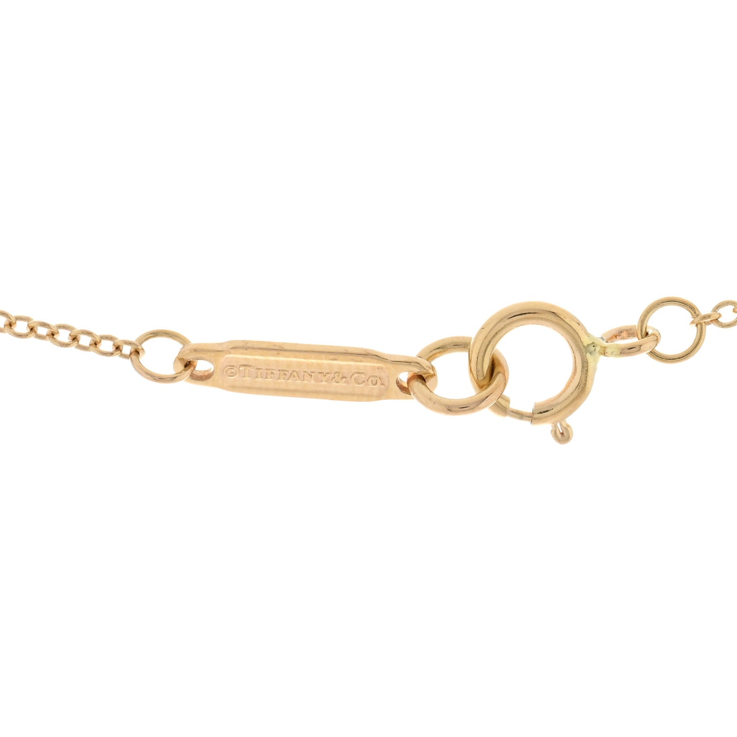 18K Rose Gold Diamond Metro Heart Pendant Necklace