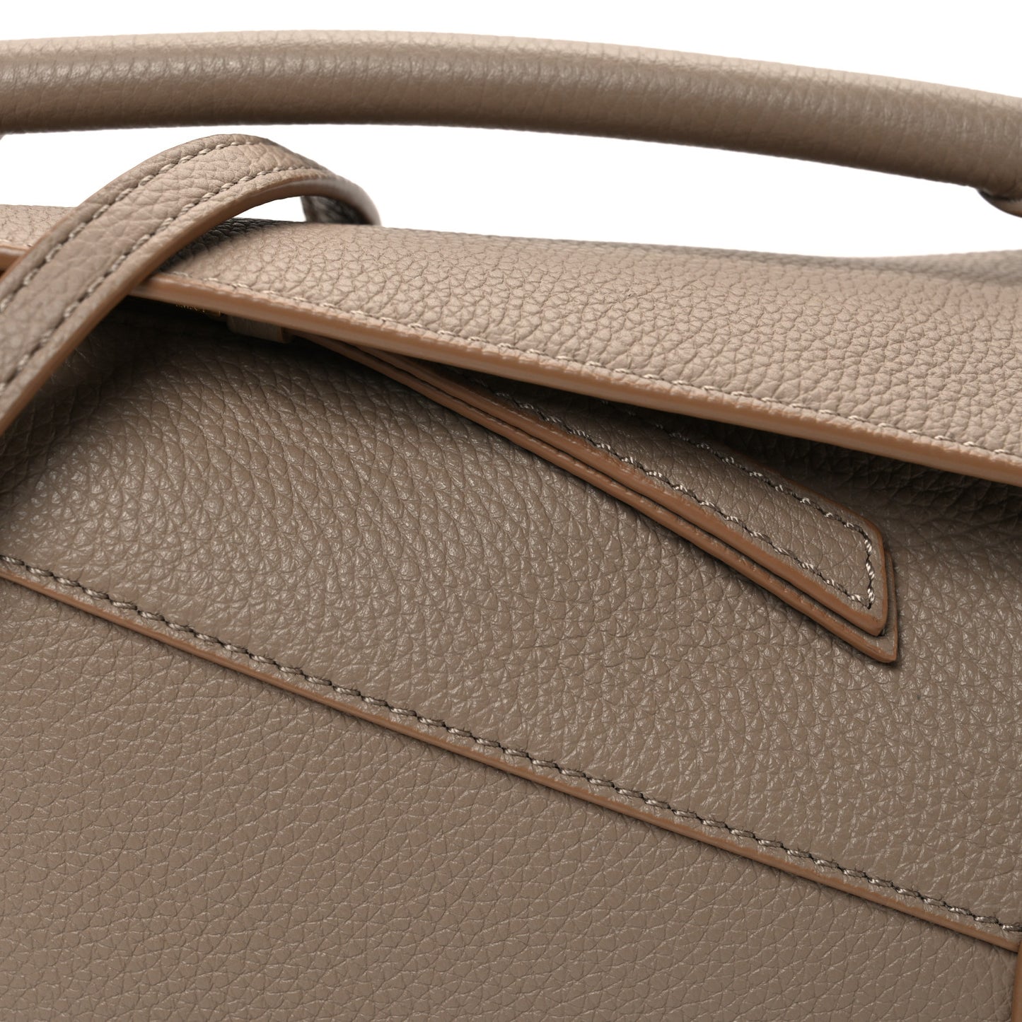 Soft Grained Calfskin Mini Puzzle Edge Bag Sand