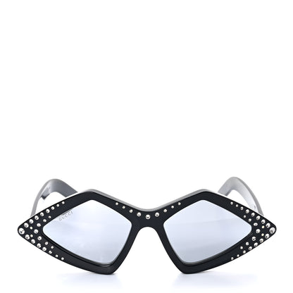 Gucci Acetate Geometric Crystal Sunglasses GG0496S Black 2 of 7