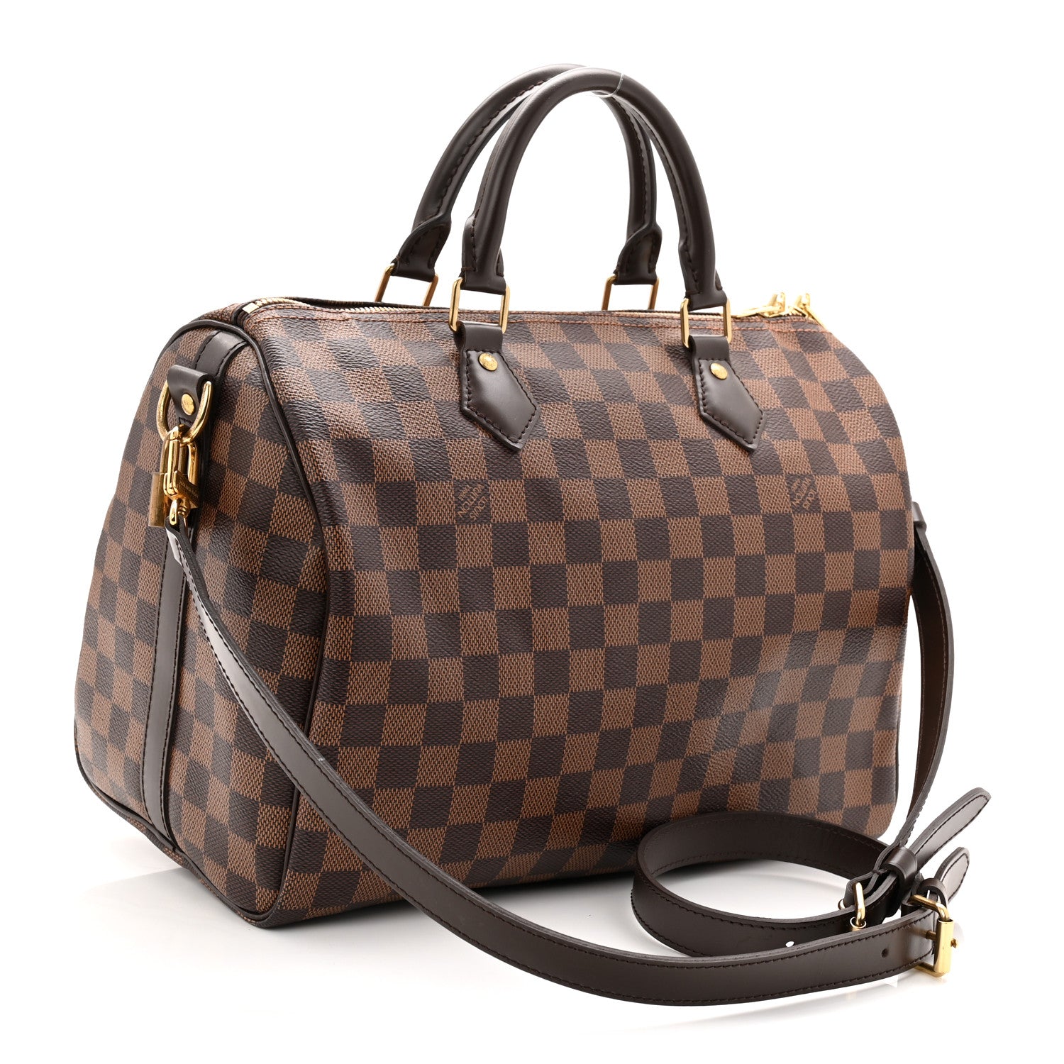 Louis Vuitton Damier Ebene Speedy Bandouliere 30 3 of 10