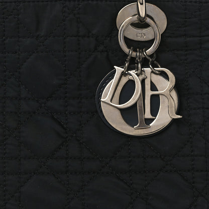 Christian Dior Nylon Cannage Medium Lady Dior Black 8 of 11