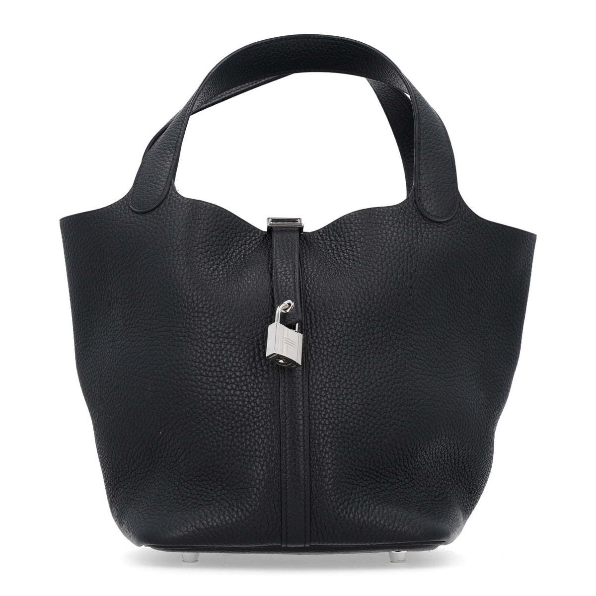 Hermes Taurillon Clemence Picotin Lock 22 MM Black 1 of 10