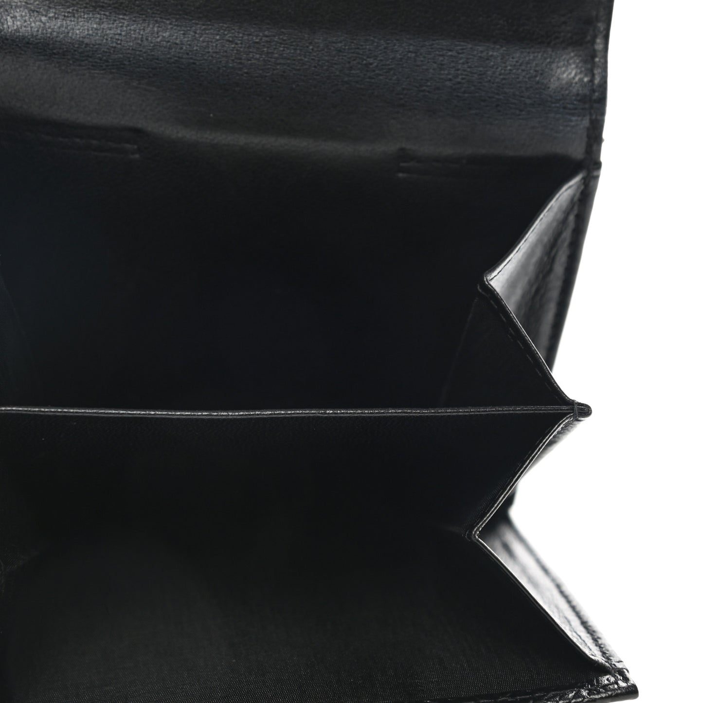 Caviar Timeless CC Compact Flap Wallet Black