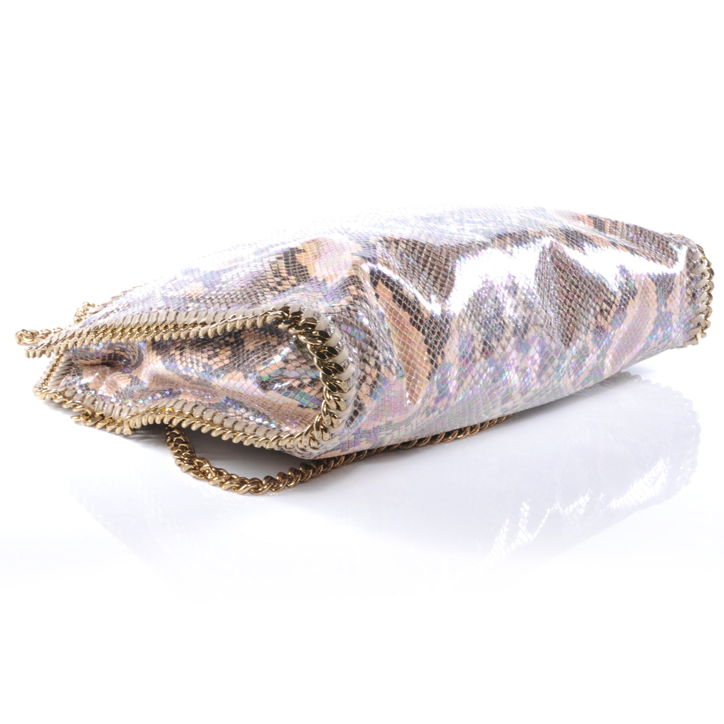 Faux Python Large Oleographic Falabella Nude