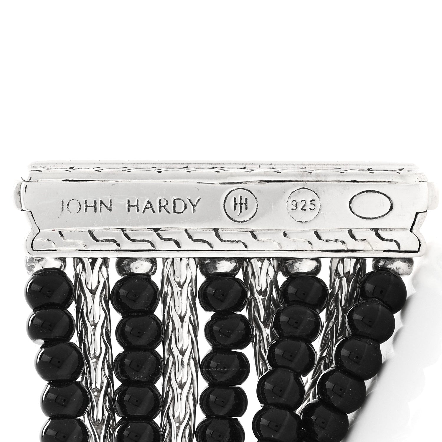 John Hardy Sterling Silver Black Onyx Multi Strand Bracelet 3 of 3