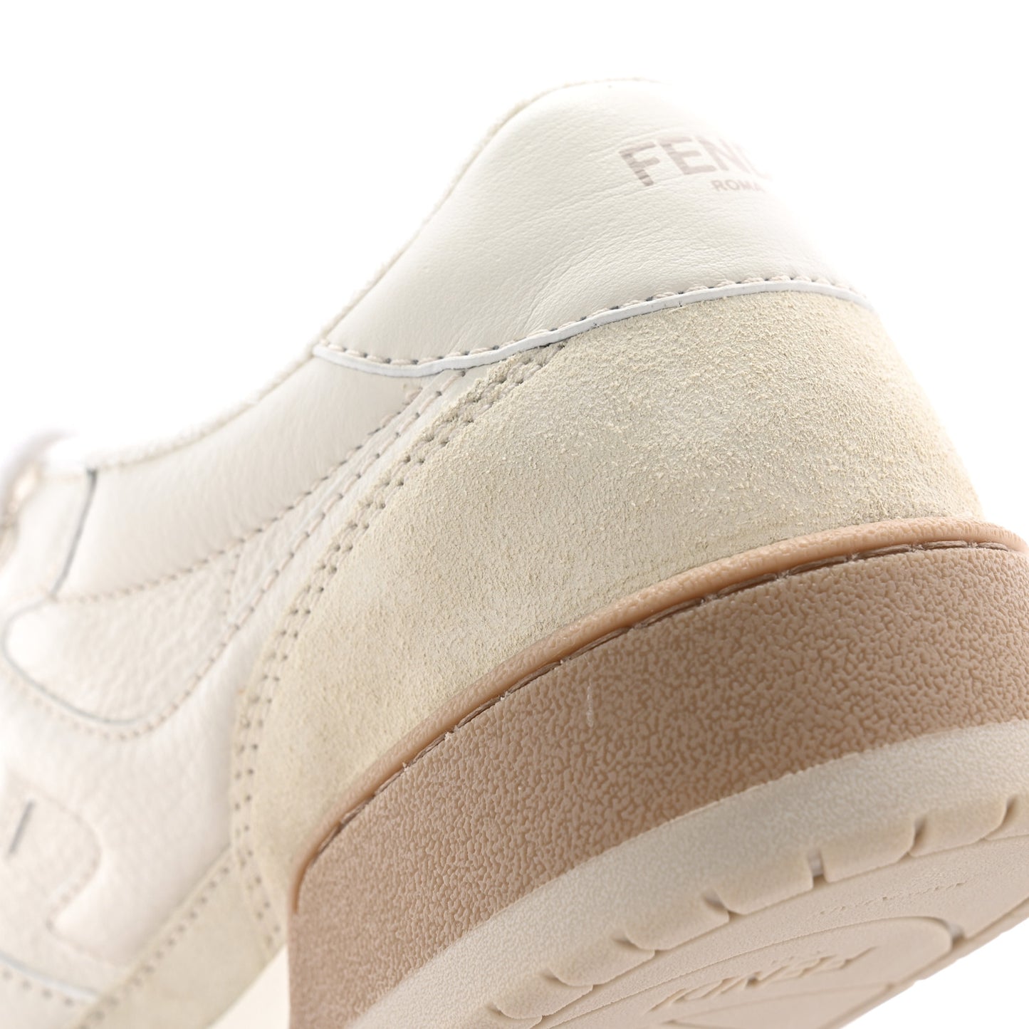 Suede Vitello Fendi Match Low Top Sneakers 40 Ice Fendi White