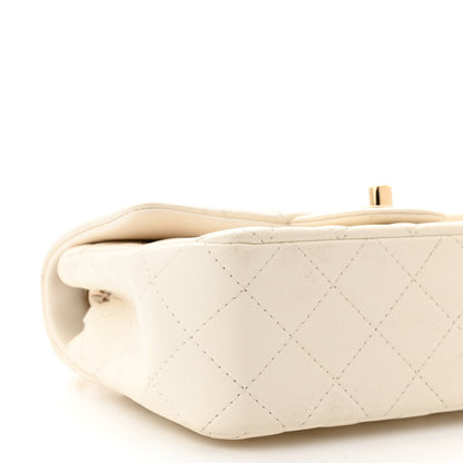 Chanel Lambskin Quilted Mini Rectangular Flap White 9 of 12