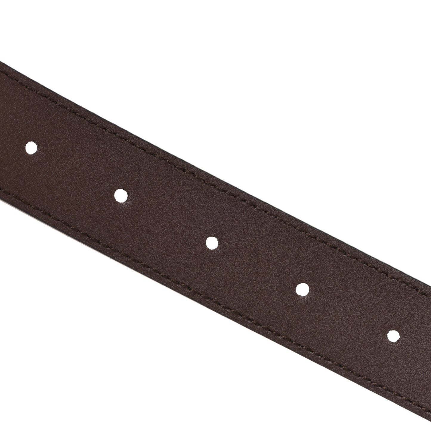 Pebbled Calfskin Logo Belt 95 38 Taupe