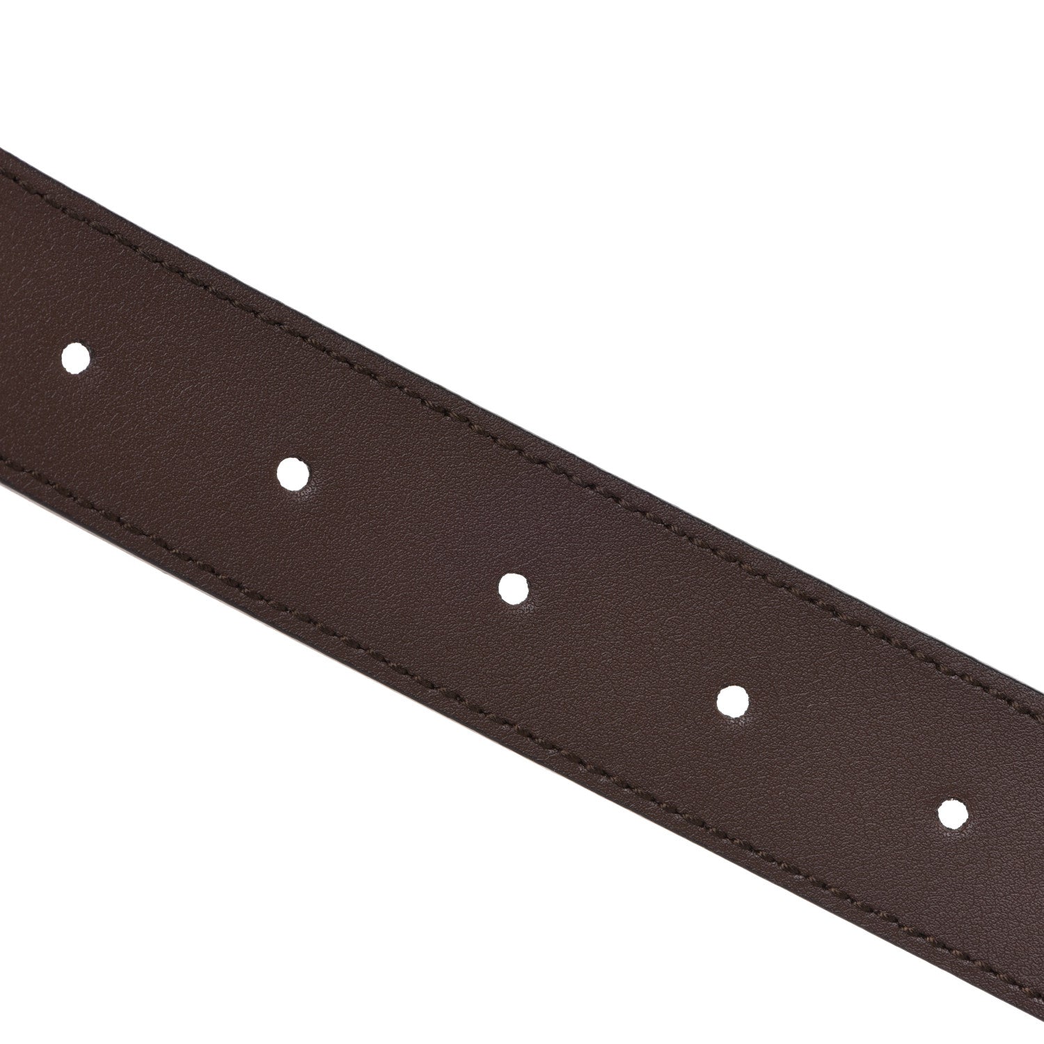 Gucci Pebbled Calfskin Logo Belt 95 38 Taupe 3 of 4