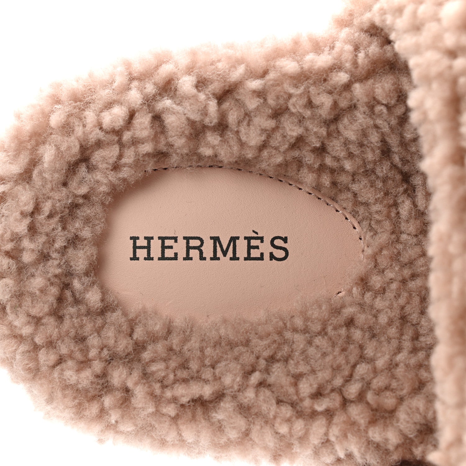Hermes Woolskin Womens Chypre Sandals 37 Bois De Santal 7 of 8
