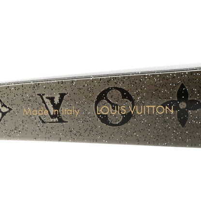 Louis Vuitton Acetate Obsession Round Sunglasses Z1855E Black Glitter 5 of 7
