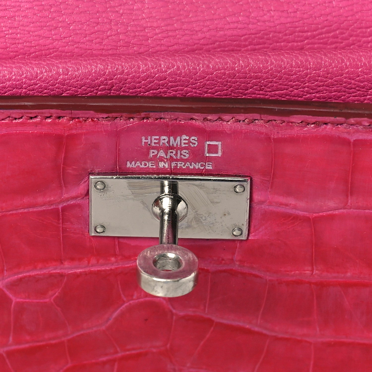 Hermes Shiny Alligator Kelly Tri-Fold Longue Wallet 6 of 11