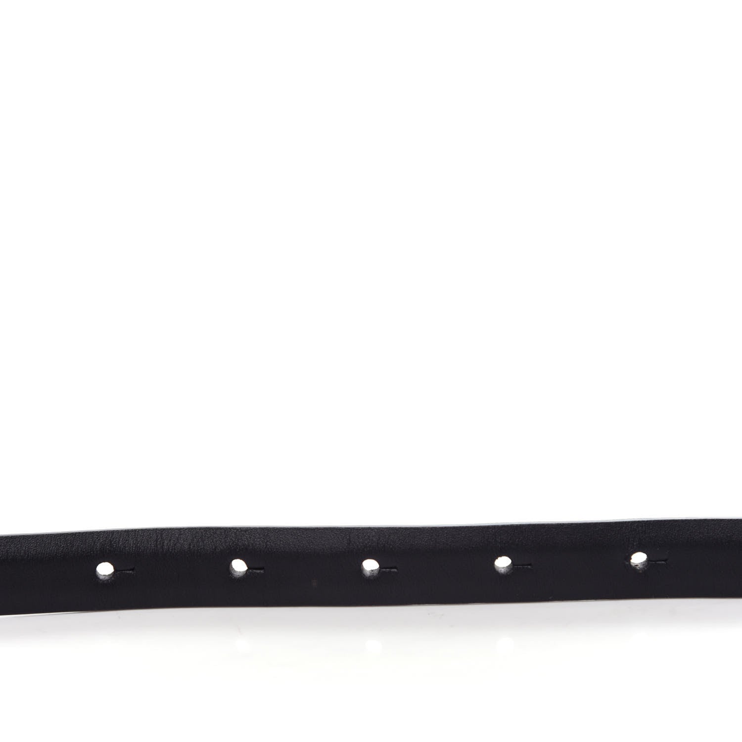 Gucci Calfskin Horsebit Skinny Belt 85 34 Black 3 of 5