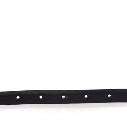Gucci Calfskin Horsebit Skinny Belt 85 34 Black 3 of 5