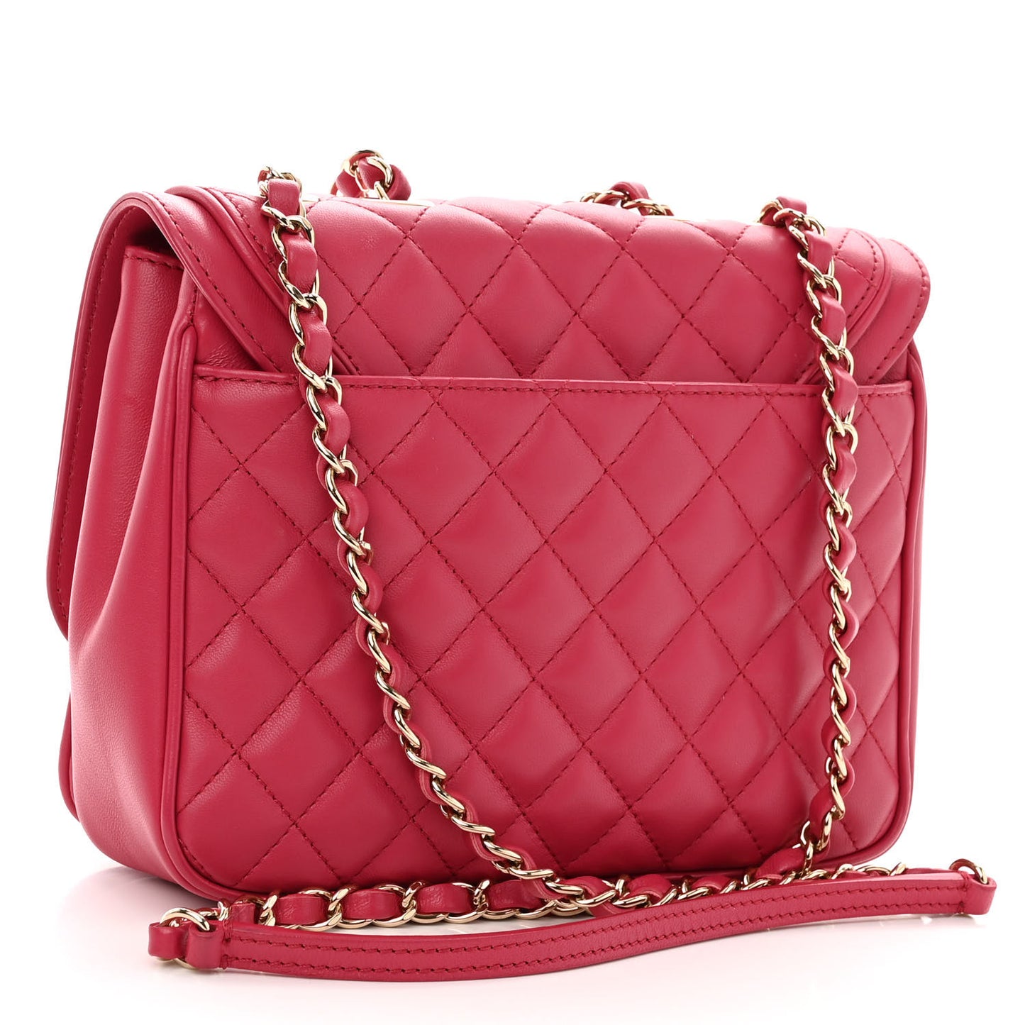 Lambskin Quilted Medium Lovely Day Flap Pink