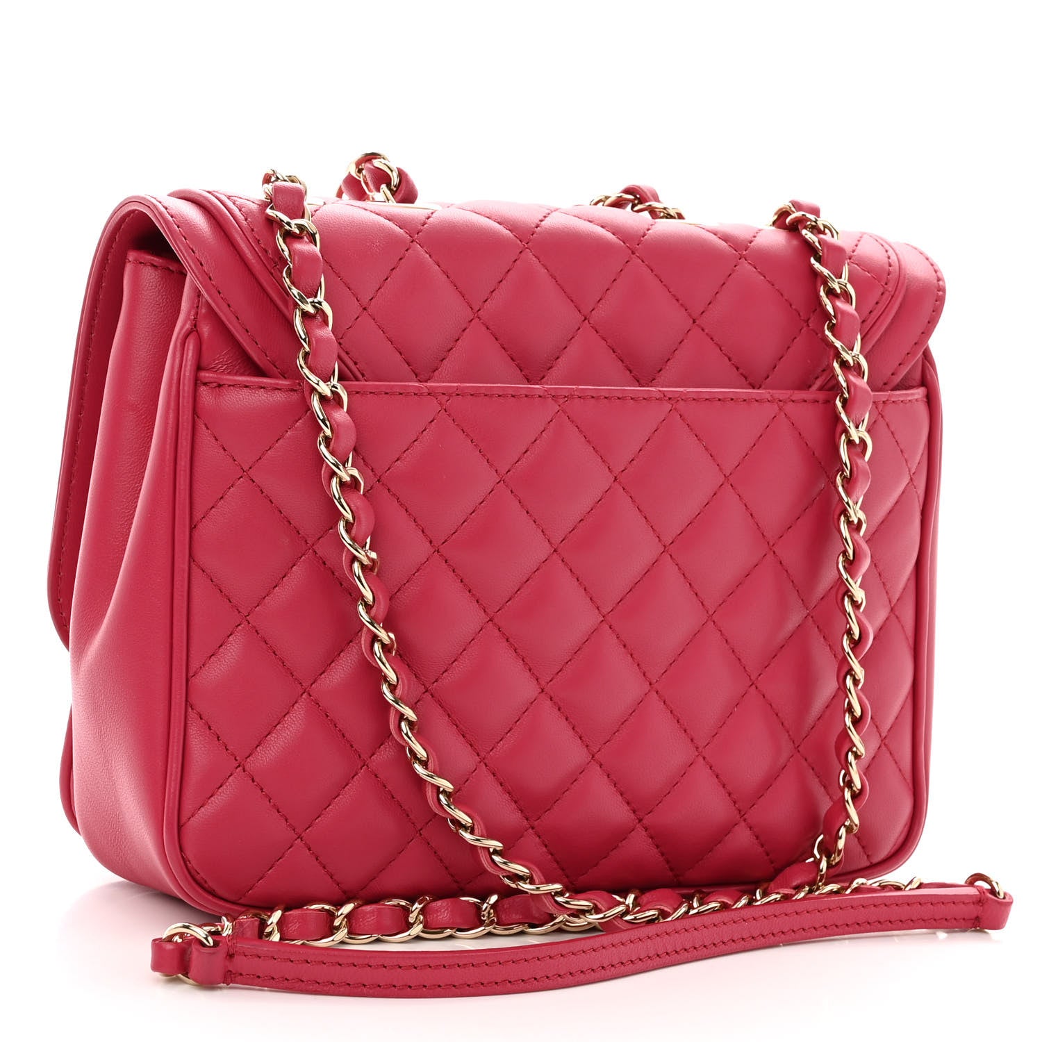 Chanel Lambskin Quilted Medium Lovely Day Flap Pink 3 of 10