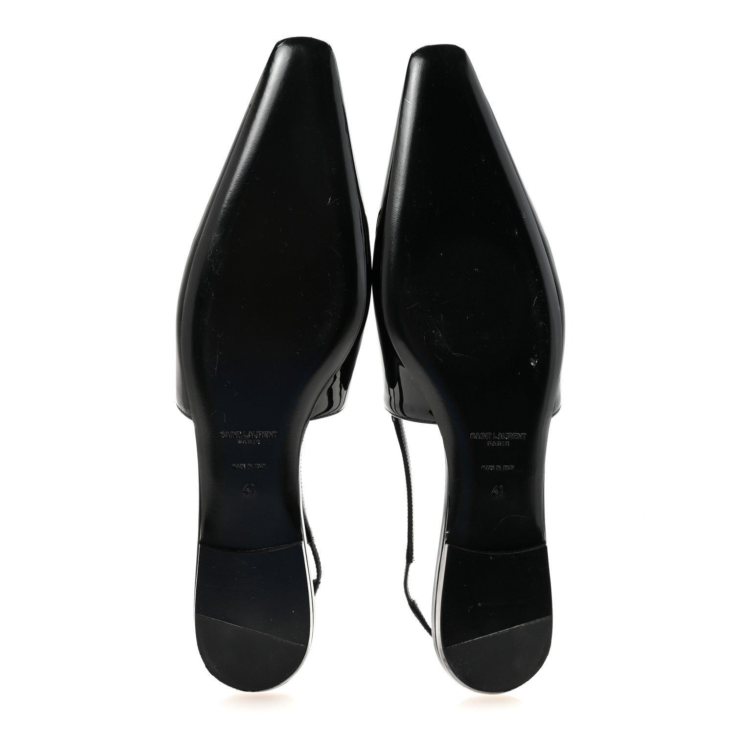 Saint Laurent Vernice Grupy Silvana 05 Slingback Flats 41 Black 6 of 10
