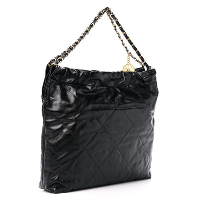 Chanel Shiny Calfskin Quilted Chanel 22 Black 4 of 11