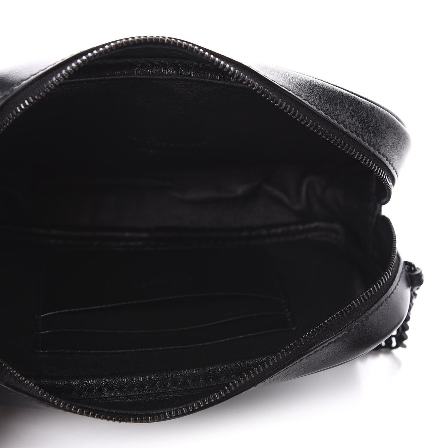 Saint Laurent Calfskin Tiger Burnout Monogram Lou Camera Bag Black Multicolor 6 of 11