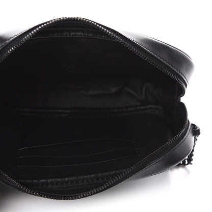 Saint Laurent Calfskin Tiger Burnout Monogram Lou Camera Bag Black Multicolor 6 of 11