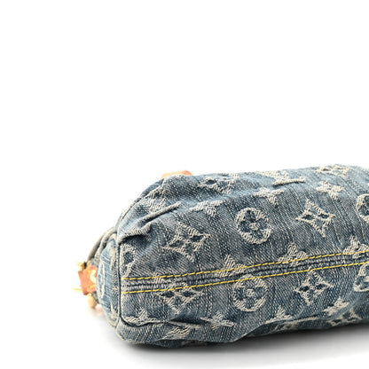 Louis Vuitton Monogram Denim Mini Pleaty Blue 8 of 12