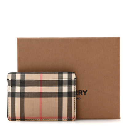 Burberry Vintage Check Calfskin Card Holder Black 11 of 11