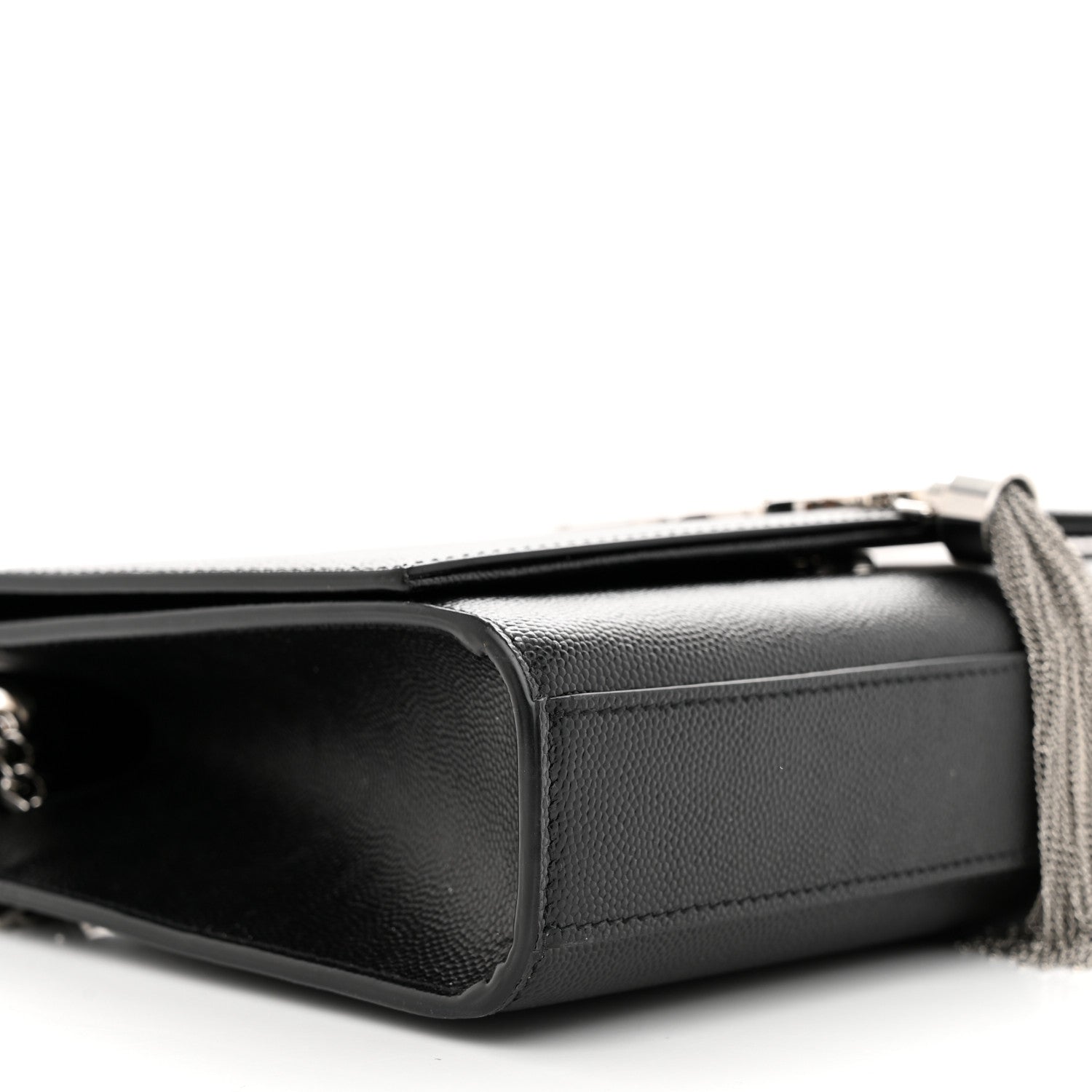 Saint Laurent Smooth Calfskin Medium Classic Monogram Kate Tassel Satchel Black 9 of 11