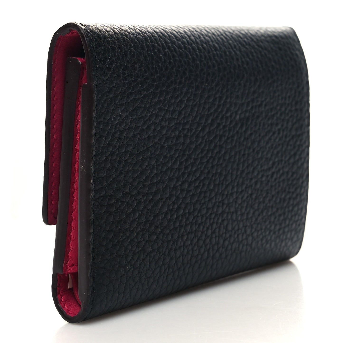 Taurillon Capucines Compact Wallet Black