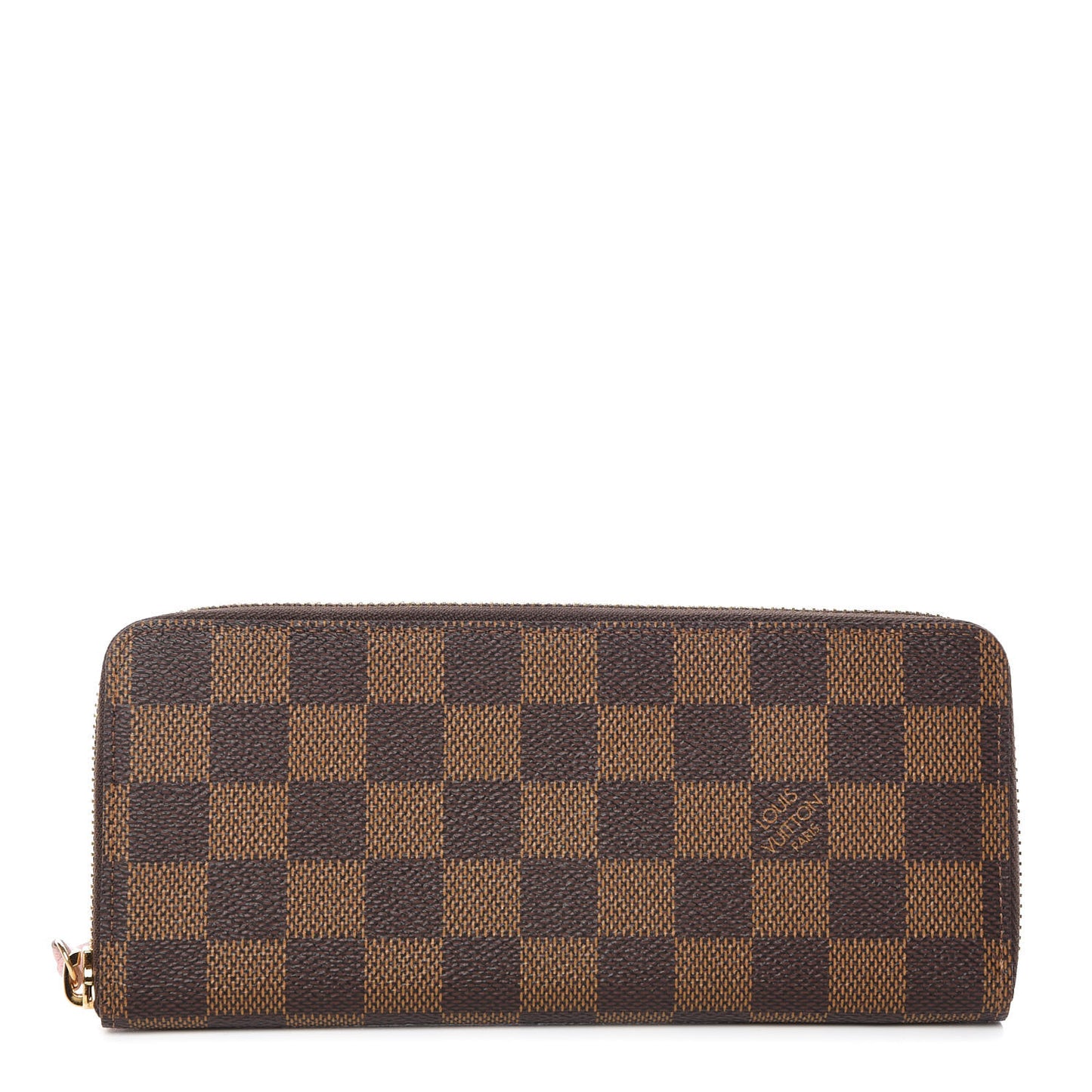 Damier Ebene Clemence Wallet Rose Ballerine