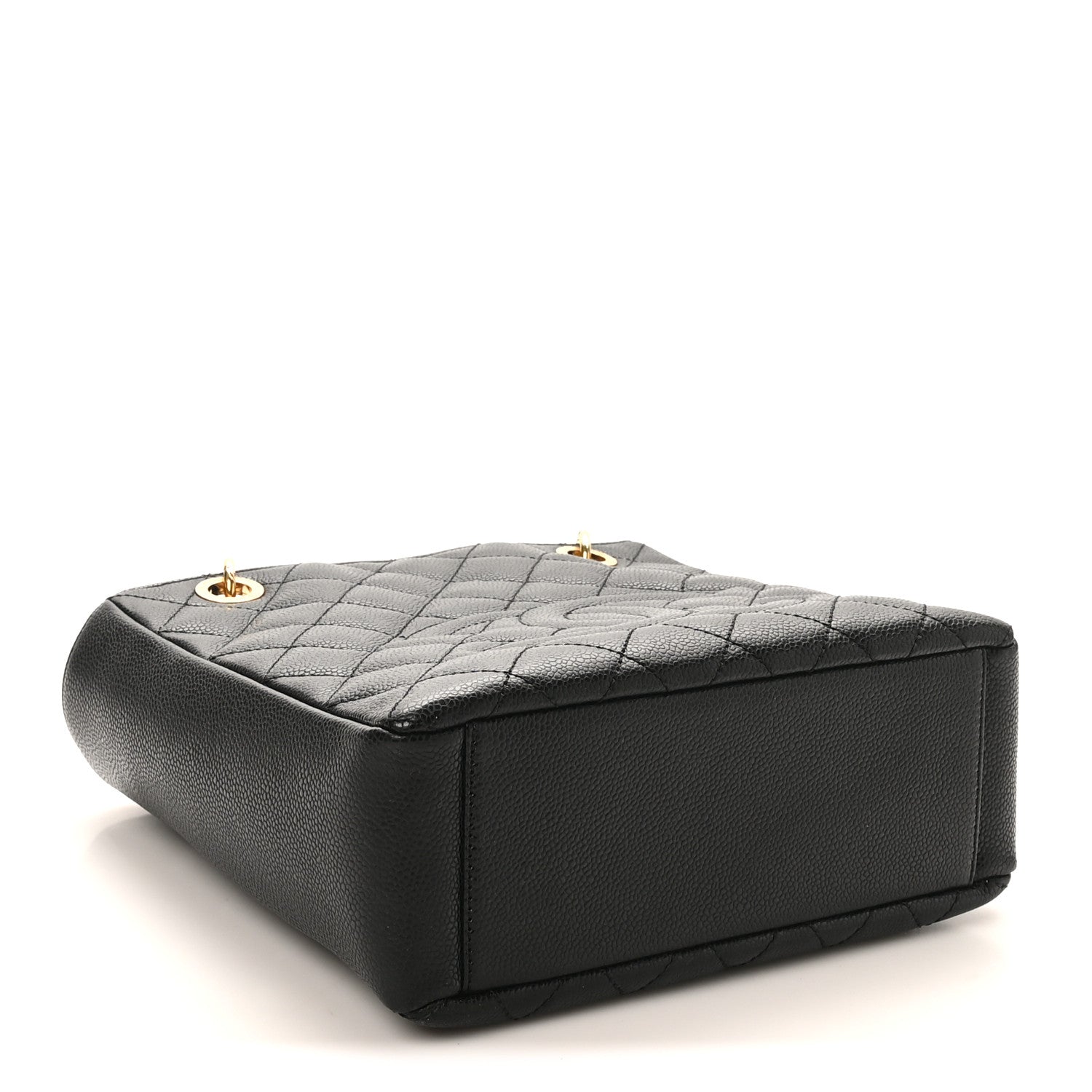 Chanel Caviar Quilted Petit Shopping Tote PST Black 4 of 10