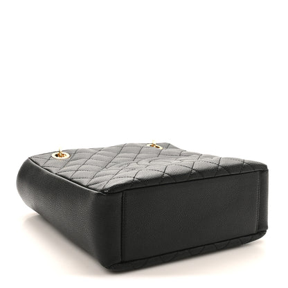 Chanel Caviar Quilted Petit Shopping Tote PST Black 4 of 10