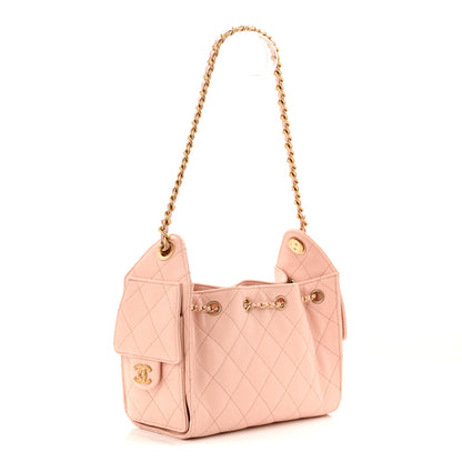 Chanel Caviar Quilted Mini Chanel 25 Handbag Light Pink 3 of 10