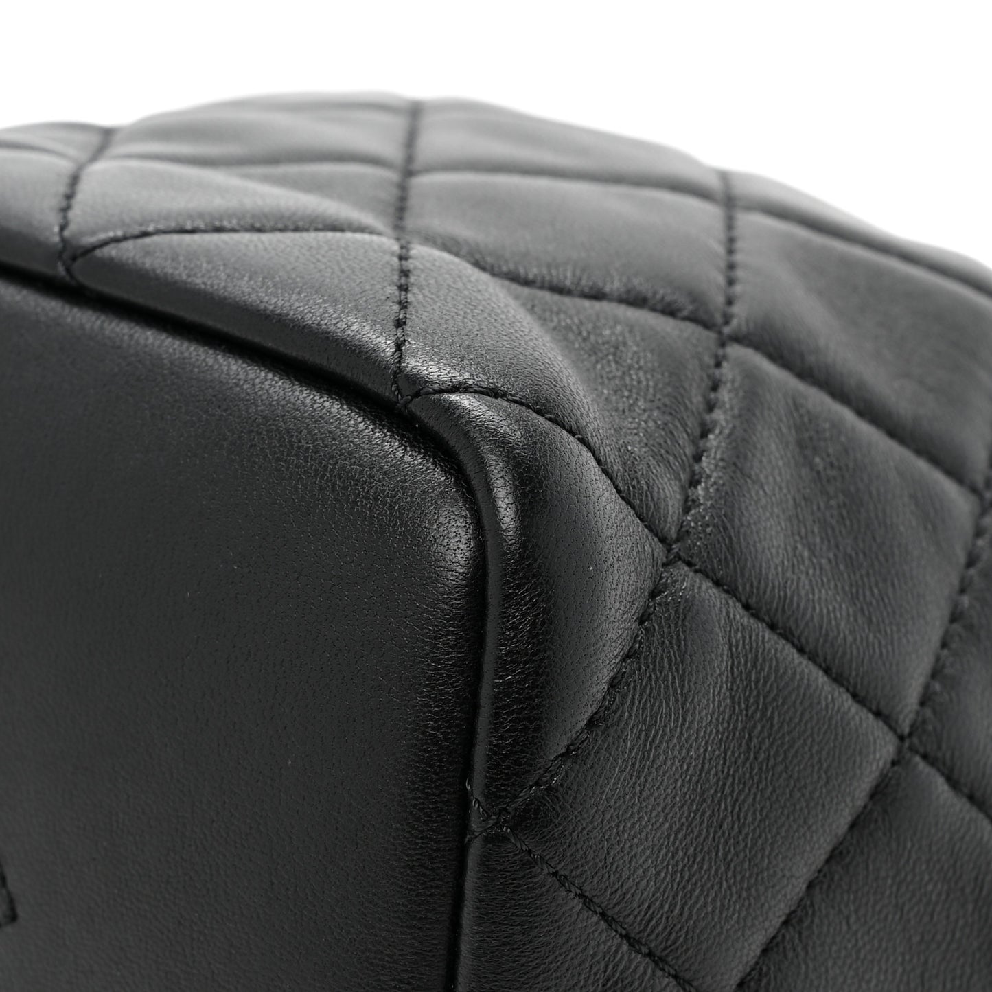 Lambskin Quilted Small Perfect Meeting Hobo Black