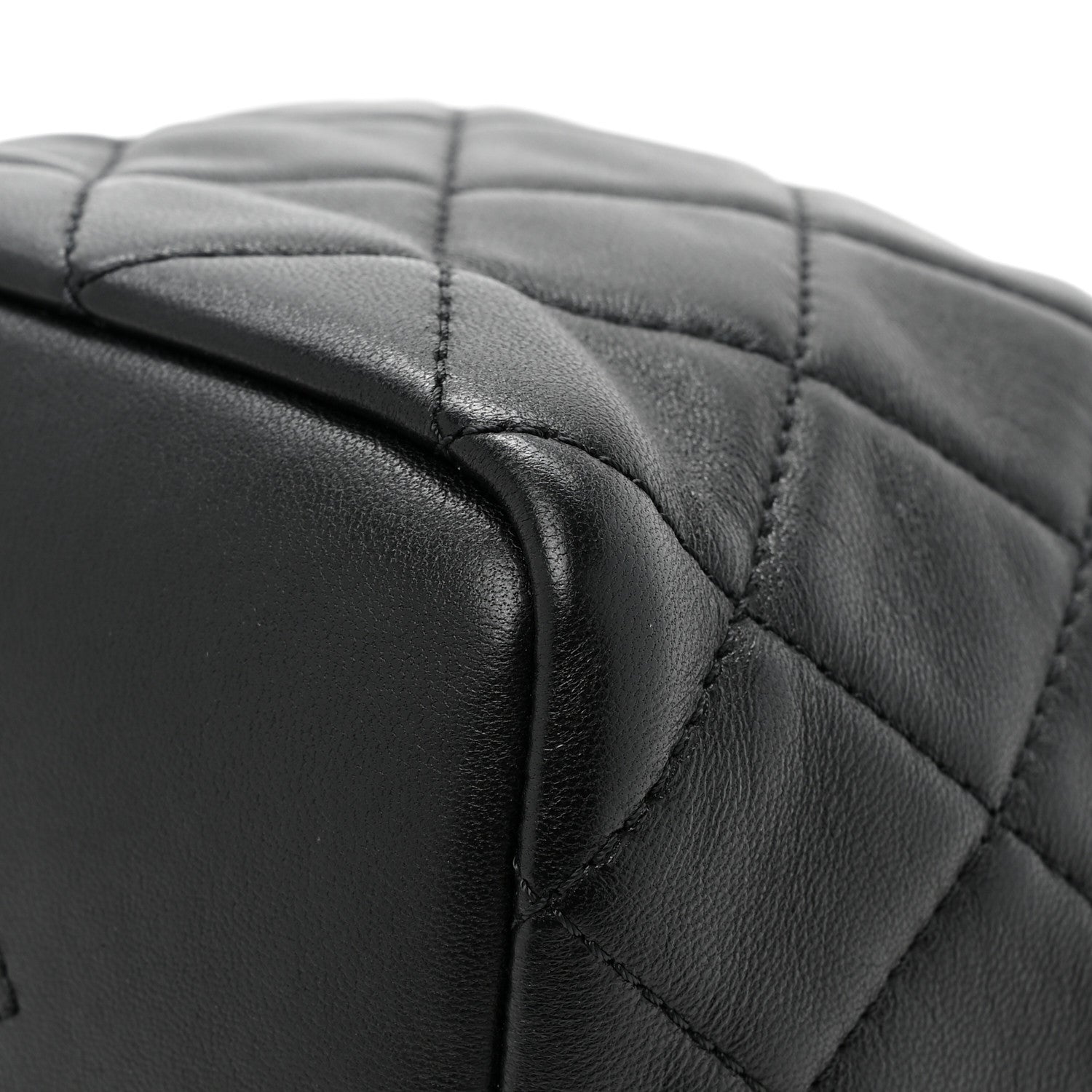 Chanel Lambskin Quilted Small Perfect Meeting Hobo Black 11 of 11