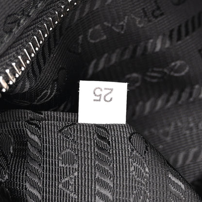 Prada Re-Nylon Triangle Padded Patchwork Shoulder Bag Black 7 of 10