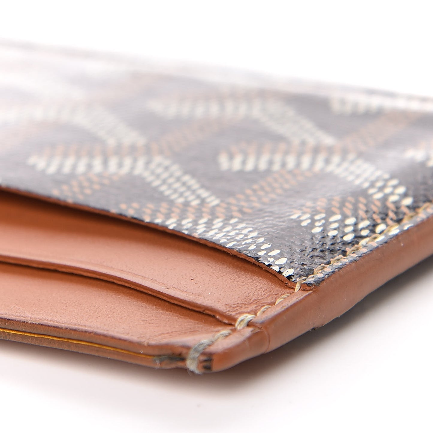 Goyardine Saint Sulpice Card Holder Black Gold