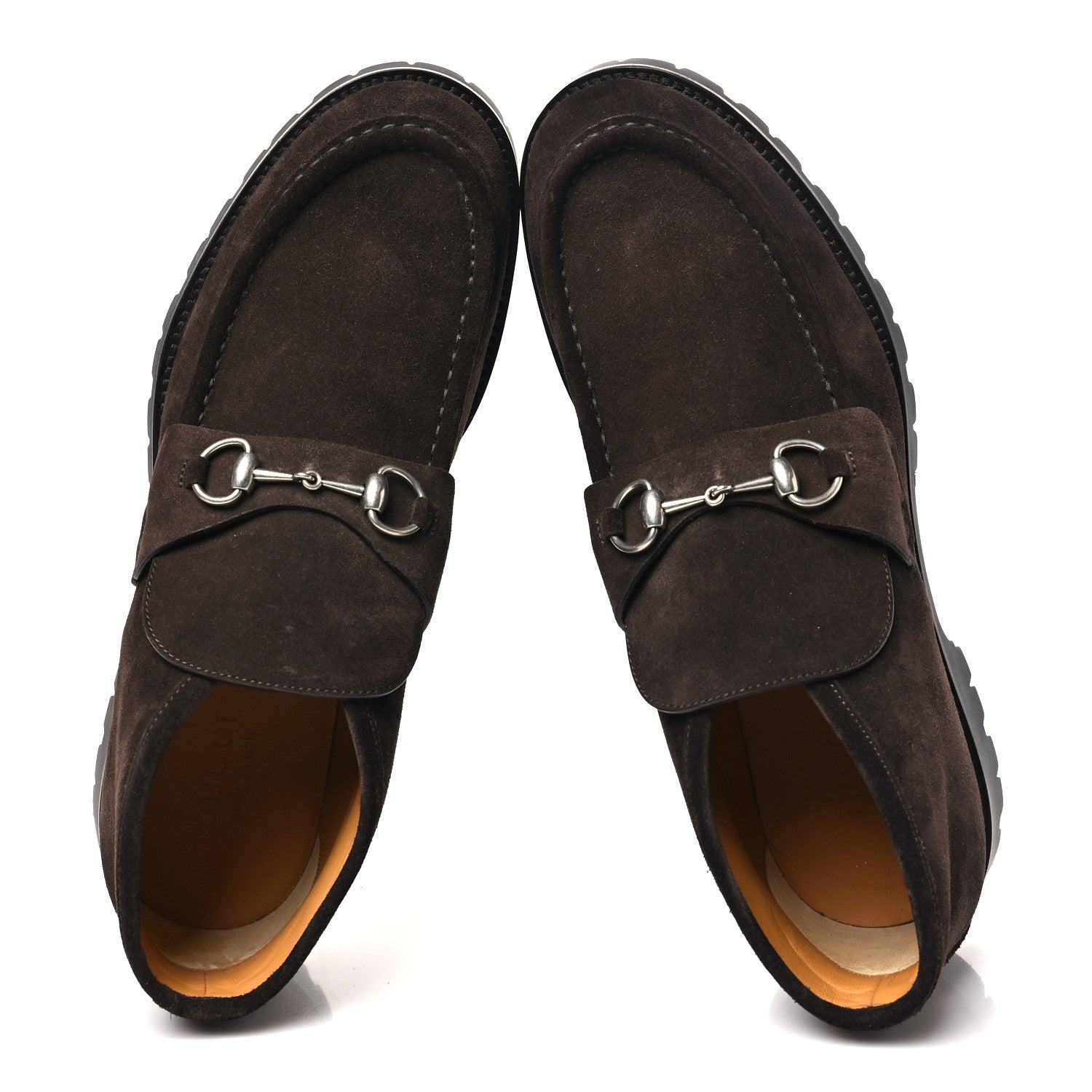 Gucci Suede Mens Horsebit Ankle Boots 12 Night Cocoa 2 of 10
