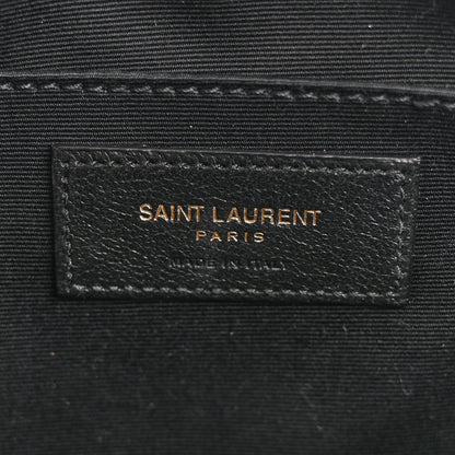 Saint Laurent Calfskin Matelasse Monogram Lou Camera Bag Black 6 of 12