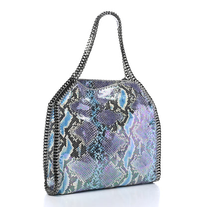 Stella McCartney Eco Python Oleographic Small Falabella Tote Navy 2 of 10