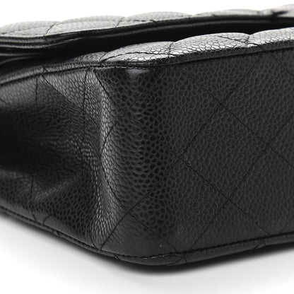 Chanel Caviar Quilted Medium Double Flap Black 8 of 9