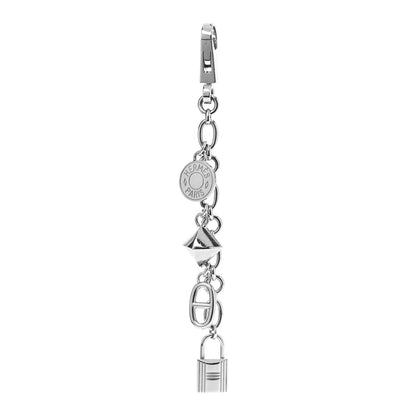 Hermes Palladium Olga Bag Charm Silver 1 of 4